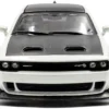 2020 Dodge Challenger SRT Hellcat Redeye Widebody White Knuckle with Matt Black Hood and Top 1/43 Diecast Model Car by Solido