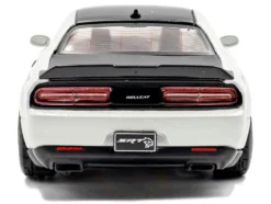 2020 Dodge Challenger SRT Hellcat Redeye Widebody White Knuckle with Matt Black Hood and Top 1/43 Diecast Model Car by Solido