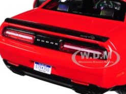 2018 Dodge Challenger SRT Hellcat Widebody Red 1/24 Diecast Model Car Motormax 79350