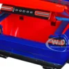 2015 Dodge Challenger SRT Hellcat Dark Blue Graphics Red Interior Thor Diecast Figure The Mighty Thor Marvel Series 1/24 Diecast Model Car Jada 32186