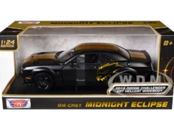 2018 Dodge Challenger SRT Hellcat Widebody Matt Black with Gold Stripes and Graphics 