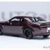 2022 Dodge Challenger SRT Jailbreak Hellraisin Purple with White Stripes 1/18 Model Car by Autoart