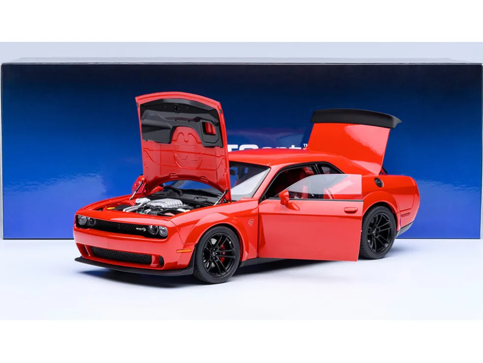 2022 Dodge Challenger SRT Jailbreak Torred with Red Interior 1/18 Model Car by Autoart