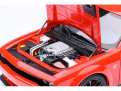 2022 Dodge Challenger SRT Jailbreak Torred with Red Interior 1/18 Model Car by Autoart
