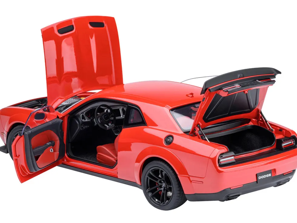 2022 Dodge Challenger SRT Jailbreak Torred with Red Interior 1/18 Model Car by Autoart