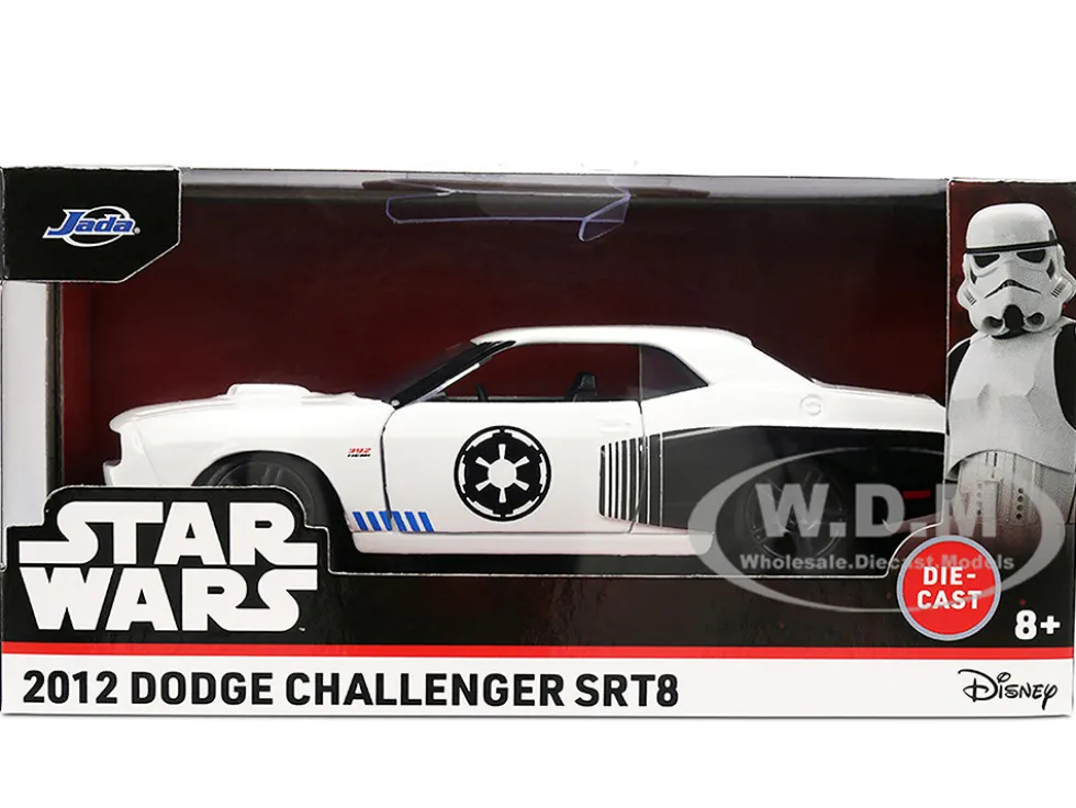 2012 Dodge Challenger SRT8 "Stormtrooper" Livery White with Graphics "Star Wars" Franchise "Hollywood Rides" Series 1/32 Diecast Model Car by Jada