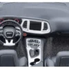 2023 Dodge Challenger SRT Super Stock Frostbite Blue Metallic with Carbon Stripes 1/18 Model Car by Autoart