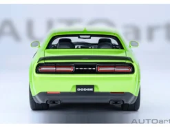 2023 Dodge Challenger SRT Super Stock Sublime Green 1/18 Model Car by Autoart