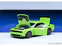 2023 Dodge Challenger SRT Super Stock Sublime Green 1/18 Model Car by Autoart