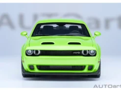 2023 Dodge Challenger SRT Super Stock Sublime Green 1/18 Model Car by Autoart