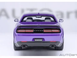 2023 Dodge Challenger SRT Super Stock Plum Crazy Purple 1/18 Model Car by Autoart