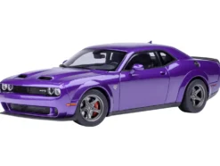 2023 Dodge Challenger SRT Super Stock Plum Crazy Purple 1/18 Model Car by Autoart
