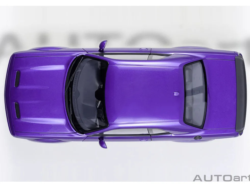 2023 Dodge Challenger SRT Super Stock Plum Crazy Purple 1/18 Model Car by Autoart