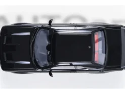 2023 Dodge Challenger SRT Super Stock Pitch Black with Red Interior 1/18 Model Car by Autoart