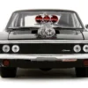 1970 Dodge Charger Black with Race Interior "The Fast and the Furious" (2001) Movie "25 Years of Fast & Furious" Series 1/24 Diecast Model Car by Jada