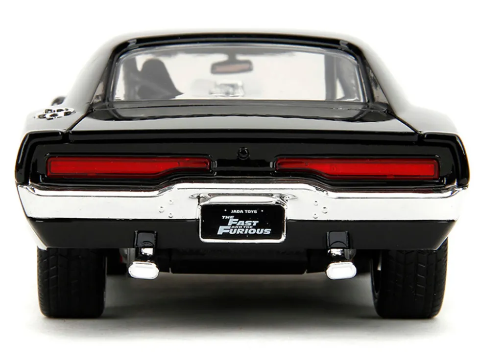 1970 Dodge Charger Black with Race Interior "The Fast and the Furious" (2001) Movie "25 Years of Fast & Furious" Series 1/24 Diecast Model Car by Jada
