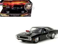 1970 Dodge Charger Black with Race Interior