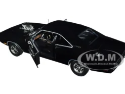 1970 Dodge Charger Blown Engine Black Artisan Collection Series 1/18 Diecast Model Car Greenlight 19122
