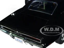 1970 Dodge Charger Blown Engine Black Artisan Collection Series 1/18 Diecast Model Car Greenlight 19122