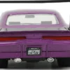 1969 Dodge Charger Daytona Purple Metallic with Black Tail Stripe Bigtime Muscle Series 1/24 Diecast Model Car Jada 34036