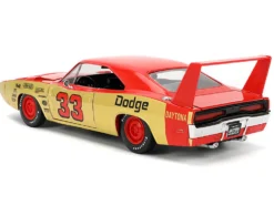 1969 Dodge Charger Daytona #33 Red and Gold Metallic with Graphics