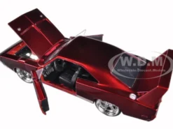 1969 Dodge Charger Daytona Red Fast & Furious 7 2015 Movie 1/24 Diecast Model Car Jada 97060