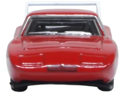 1969 Dodge Charger Daytona Red with White Stripe 1/87 (HO) Scale Diecast Model Car by Oxford Diecast