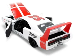 1969 Dodge Charger Daytona #25 White with Red Stripes 