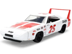 1969 Dodge Charger Daytona #25 White with Red Stripes 