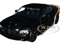 2006 Dodge Charger Matt Black Outer Cage Fast & Furious Movie 1/24 Diecast Model Car Jada 2006 Dodge Charger Matt Black Outer Cage Fast & Furious Movie 1/24 Diecast Model Car Jada 33373