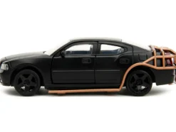 2006 Dodge Charger Matt Black with Outer Cage Fast & Furious Series 1/32 Diecast Model Car Jada 33374