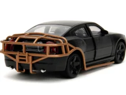 2006 Dodge Charger Matt Black with Outer Cage Fast & Furious Series 1/32 Diecast Model Car Jada 33374