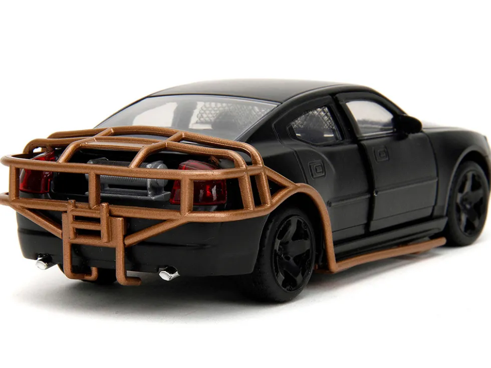 2006 Dodge Charger Matt Black with Outer Cage Fast & Furious Series 1/32 Diecast Model Car Jada 33374