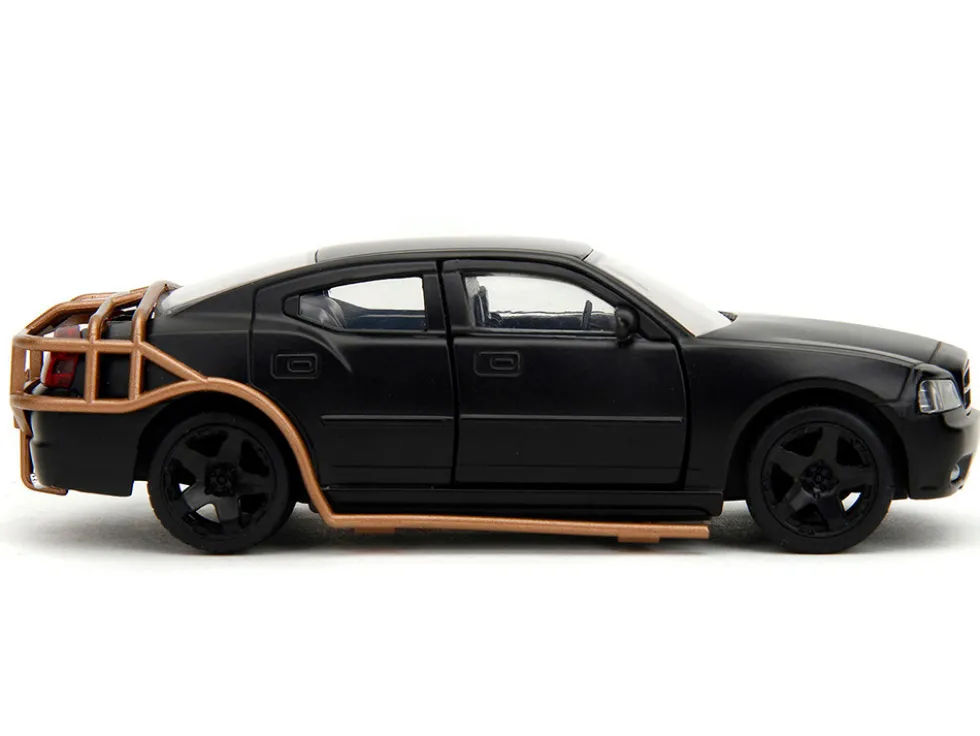 2006 Dodge Charger Matt Black with Outer Cage Fast & Furious Series 1/32 Diecast Model Car Jada 33374