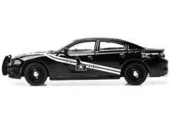 2023 Dodge Charger Pursuit "Idaho State Police" Black with White Stripes 1/64 Diecast Model by IXO Models