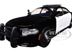 2023 Dodge Charger Pursuit Police Car Black and White 