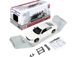 2023 Dodge Charger Pursuit Police Car White "Custom Builder's Kit - Law Enforcement and Public Service" Series 1/24 Diecast Model Car by Motormax