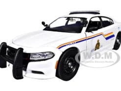 2023 Dodge Charger Pursuit Police Car "RCMP (Royal Canadian Mounted Police)" White "Law Enforcement and Public Service" Series 1/24 Diecast Model Car by Motormax