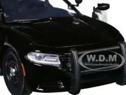 2023 Dodge Charger Pursuit Police Car "California Highway Patrol" Black and White "Law Enforcement and Public Service" Series 1/24 Diecast Model Car by Motormax
