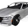 2023 Dodge Charger Pursuit Police Car Silver Metallic "Custom Builder's Kit - Law Enforcement and Public Service" Series 1/24 Diecast Model Car by Motormax