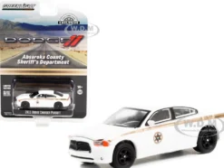 2011 Dodge Charger Pursuit White Absaroka County Sheriff's Department Hobby Exclusive 1/64 Diecast Model Car Greenlight 30334