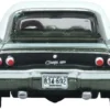 1968 Dodge Charger Racing Green Metallic with White Top and Tail Stripe 1/87 (HO) Scale Diecast Model Car by Oxford Diecast
