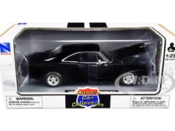 1969 Dodge Charger R/T Black 1/25 Diecast Model Car New Ray 71893 B