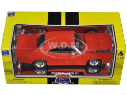 1969 Dodge Charger R/T Orange 1/25 Diecast Car Model New Ray 71893