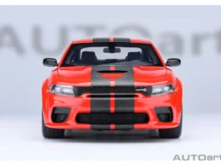Dodge Charger Scat Pack Widebody Torred with Carbon Stripes 1/18 Model Car by Autoart