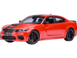 Dodge Charger Scat Pack Widebody Torred with Carbon Stripes 1/18 Model Car by Autoart