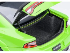 Dodge Charger Scat Pack Widebody Sublime Green with Matt Black Hood and Top 1/18 Model Car by Autoart