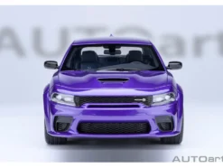 Dodge Charger Scat Pack Widebody Plum Crazy Purple Metallic 1/18 Model Car by Autoart