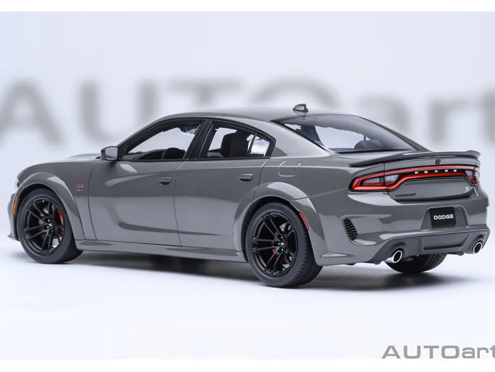 Dodge Charger Scat Pack Widebody Destroyer Gray 1/18 Model Car by Autoart
