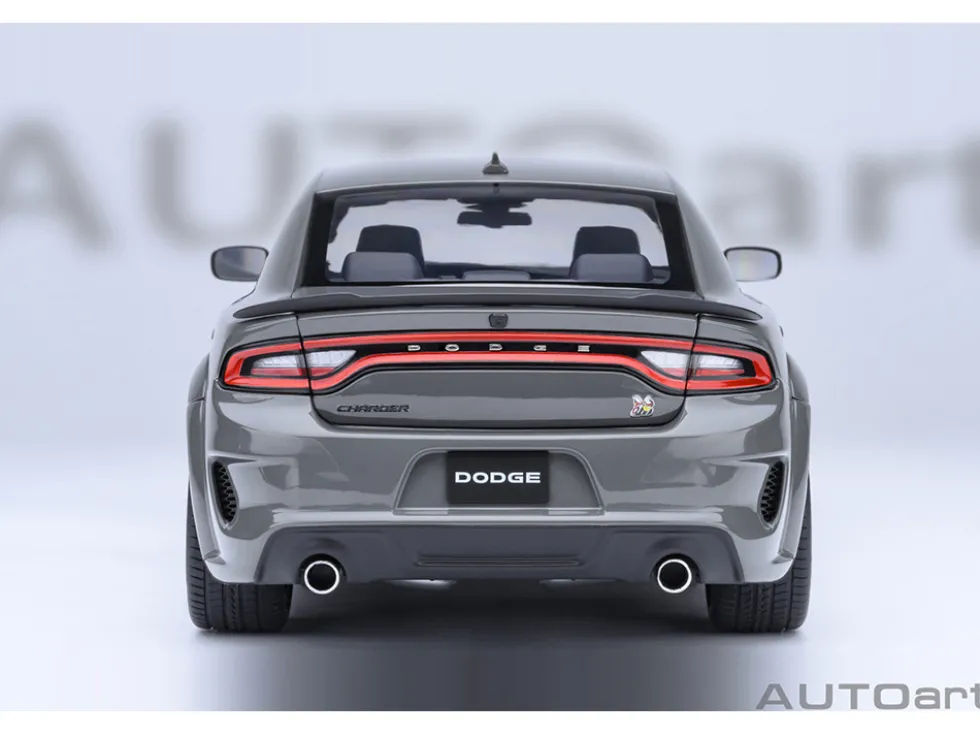 Dodge Charger Scat Pack Widebody Destroyer Gray 1/18 Model Car by Autoart
